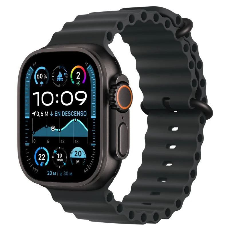 Apple Watch Ultra 2 GPS Cellular 49mm Caja Negra Titanio con Correa Ocean Band Negra - MovilMania S.L