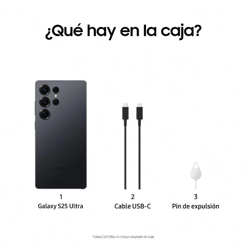 Samsung Galaxy S25 Ultra Smartphone con IA 512 GB Batería 5000mAh Titanio Negro Intenso - MovilMania S.L